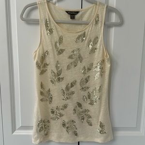 Tommy Bahama linen tank w/sequins